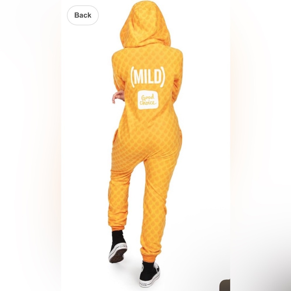 🎃 New! Tipsy Elves Unisex Taco Bell Mild Sauce Costume or Pajama Onesie - Picture 4 of 9